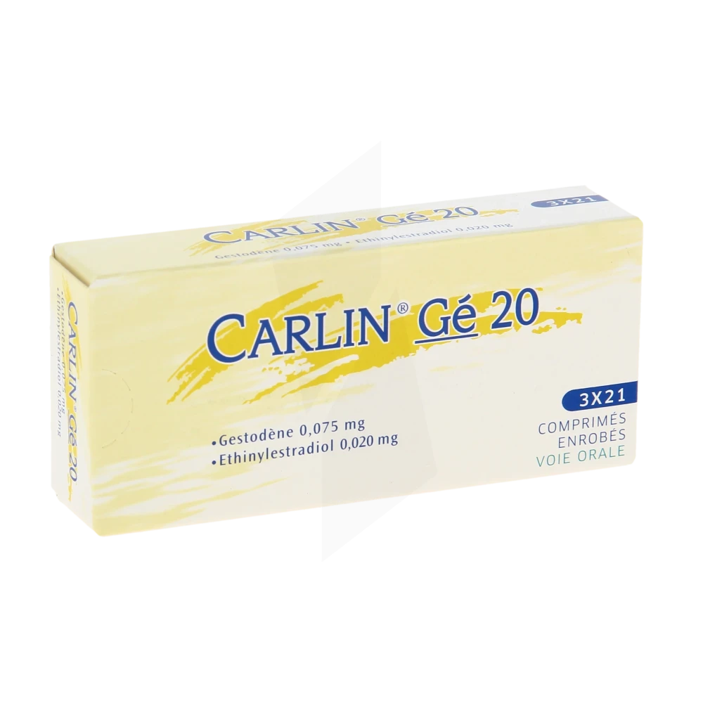 Carlin 75 Microgrammes/20 Microgrammes, Comprimé Enrobé