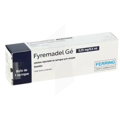 FYREMADEL 0,25 mg/0,5 mL, solution injectable en seringue pré-remplie
