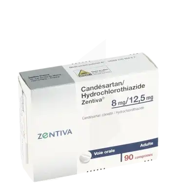 Candesartan/hydrochlorothiazide Zentiva 8 Mg/12,5 Mg, Comprimé à Casteljaloux