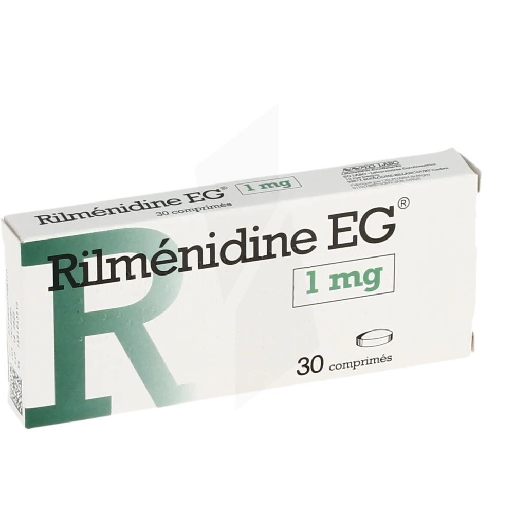 Rilmenidine Eg 1 Mg, Comprimé