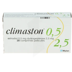 Climaston 0,5 Mg/2,5 Mg, Comprimé Pelliculé