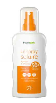 PHARMACTIV SPF50+ Spray solaire adulte enfant Fl/200ml