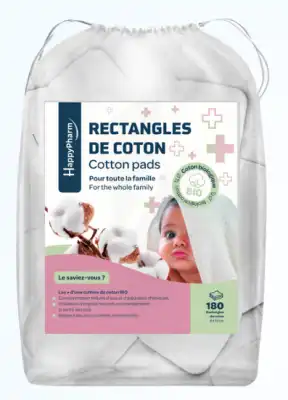 Happylab Cotton Pads Bio Sachet/180 à PERSAN