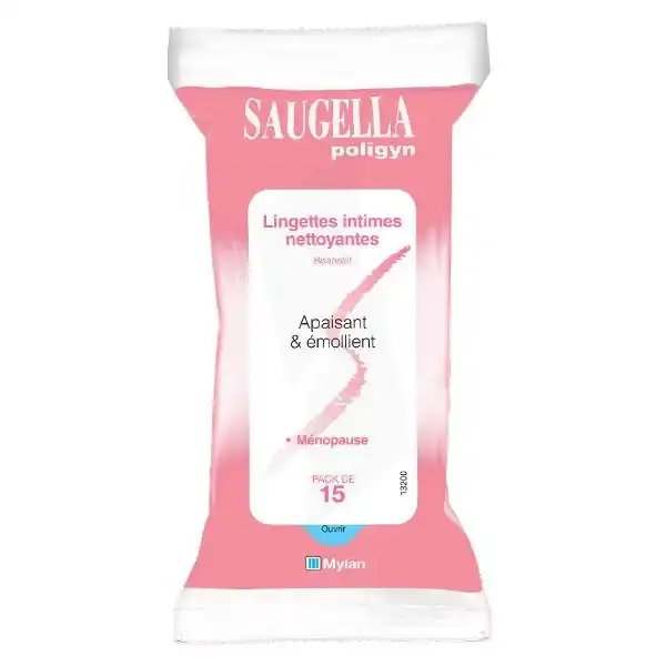 Saugella Poligyn Lingettes Hygiène Intime  6 Paquets/15