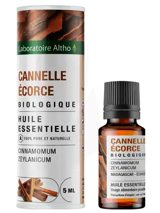 Laboratoire Altho Huile Essentielle Cannelle écorce Bio 5ml