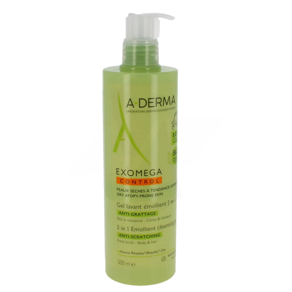 Aderma Exomega Gel Lavant Emollient 2 En 1 C&c 500ml