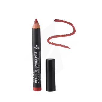 Avril Crayon Rouge à Lèvres Mat Acajou Bio 2g