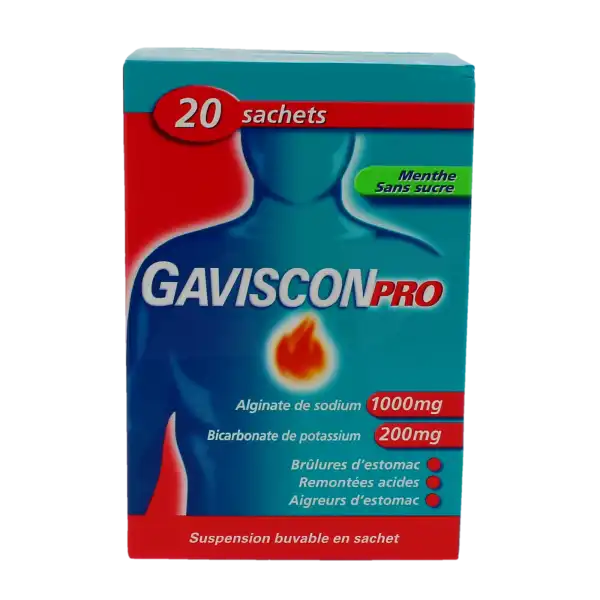 Gavisconpro Menthe, Suspension Buvable En Sachet