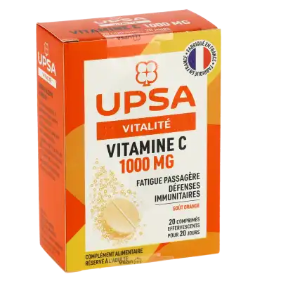 Upsa Vitamine C 1000 Comprimés Effervescents 2t/10 à Saint-Léger-du-Bourg-Denis