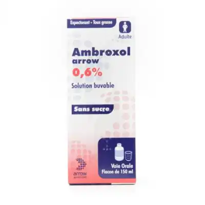 Ambroxol Arrow 0,6 %, Solution Buvable à ROCHEMAURE