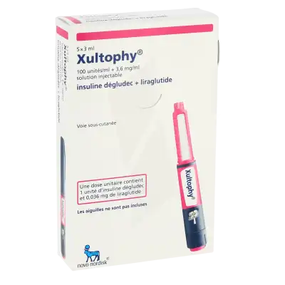 Xultophy 100 Unités/ml + 3,6 Mg/ml, Solution Injectable à SAINT-PRIEST