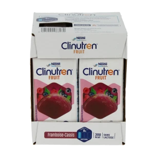 Clinutren Fruit Nutriment Framboise Cassis 4briques/200ml