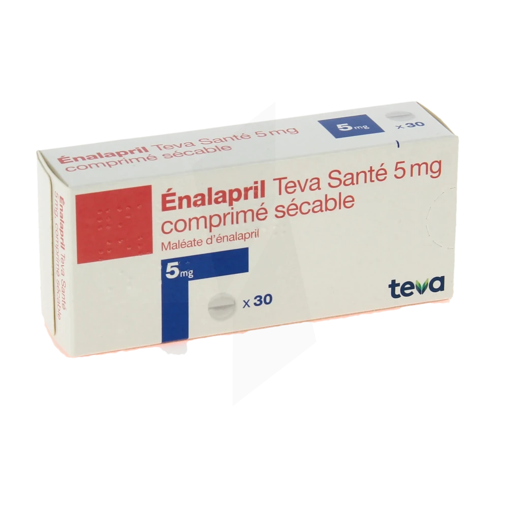 Enalapril Teva Sante 5 Mg, Comprimé Sécable