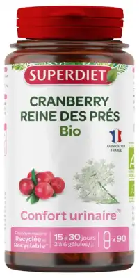 Superdiet Cranberry Reine Des Près Bio Gélules B/90 à PINS-JUSTARET
