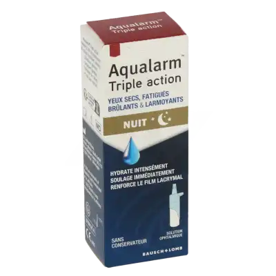 Aqualarm Triple Action Soution Ophtalmique Fl/10ml à Evry