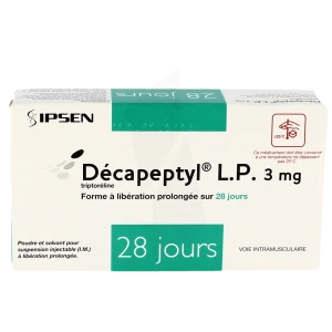 Decapeptyl L.p. 3 Mg, Poudre Et Solvant Pour Suspension Injectable (i.m.) Forme à Libération Prolongée Sur 28 Jours