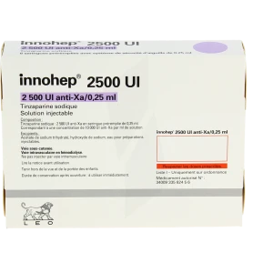 Innohep 2 500 Ui Anti-xa/0,25 Ml, Solution Injectable En Seringue Préremplie