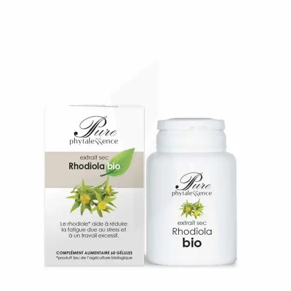 Phytalessence Pure Extrait Sec Rhodiola Bio 60 Gélules