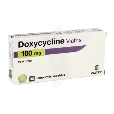 Doxycycline Viatris 100 Mg, Comprimé Sécable à Chelles