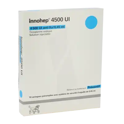 Innohep 4 500 Ui Anti-xa/0,45 Ml, Solution Injectable En Seringue Préremplie à CANALS