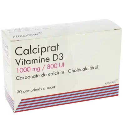 Calciprat Vitamine D3 1000 Mg/800 Ui, Comprimé à Sucer à SAINT-PRIEST
