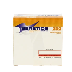Seretide Diskus 250 Microgrammes/50 Microgrammes/dose, Poudre Pour Inhalation En Récipient Unidose