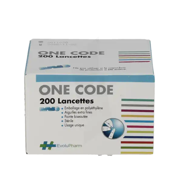 One Code Lancette Glycémie Pour Autopiqueur B/200