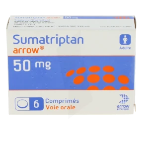 Sumatriptan Arrow 50 Mg, Comprimé