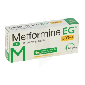 Metformine Eg 500 Mg, Comprimé Pelliculé