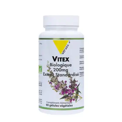 Vitall+ Vitex Gattilier 200mg Bio* Gélules végétales B/90