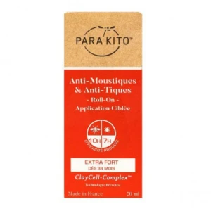 Para'kito Anti-moustiques & Anti-tiques Lot Extra Forte Roll-on/20ml