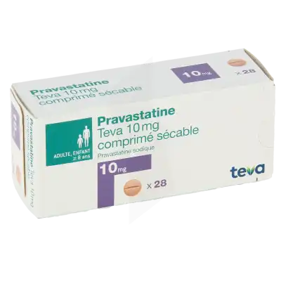 Pravastatine Teva 10 Mg, Comprimé Sécable à RUMILLY