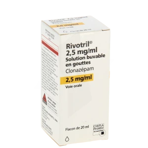 Rivotril 2,5 Mg/ml, Solution Buvable En Goutte