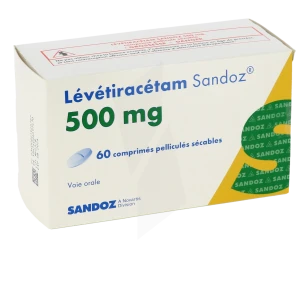 Levetiracetam Sandoz 500 Mg, Comprimé Pellliculé Sécable