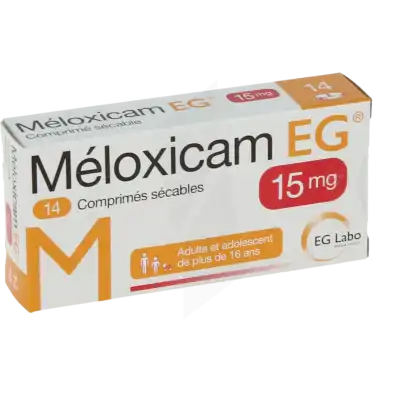 Meloxicam Eg 15 Mg, Comprimé Sécable à Dreux