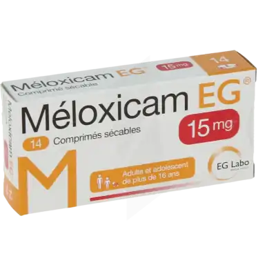 Meloxicam Eg 15 Mg, Comprimé Sécable à Abbeville