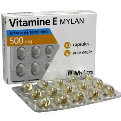 VITAMINE E MYLAN 500 mg, capsule