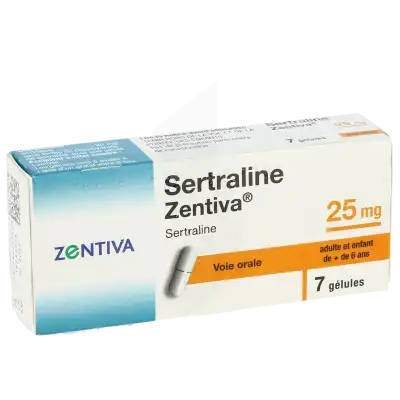 Sertraline Zentiva 25 Mg, Gélule à Bassens