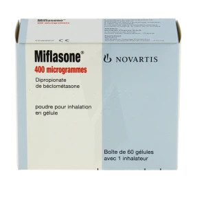 Miflasone 400 Microgrammes, Poudre Pour Inhalation En Gélule