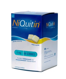 Niquitin Menthe Douce 2 Mg Sans Sucre, Comprimé à Sucer édulcoré à L'aspartam
