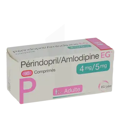 Perindopril Tert-butylamine/amlodipine Eg 4 Mg/5 Mg, Comprimé à Bordeaux
