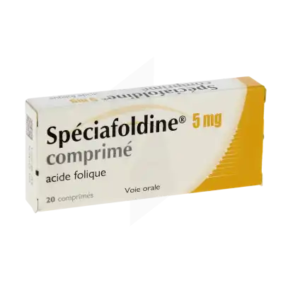 Speciafoldine 5 Mg, Comprimé à TOULON