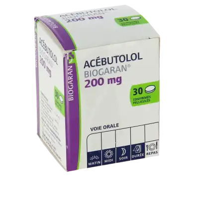 Acebutolol Biogaran 200 Mg, Comprimé Pelliculé à RUMILLY