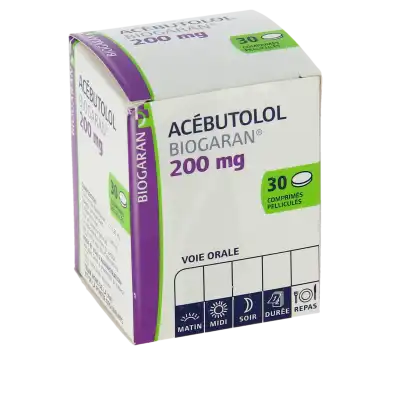 Acebutolol Biogaran 200 Mg, Comprimé Pelliculé à Hagetmau