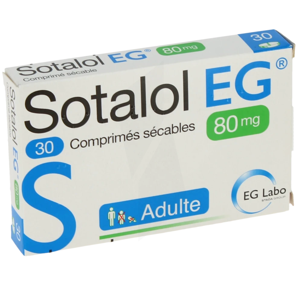 Sotalol Eg 80 Mg, Comprimé Sécable