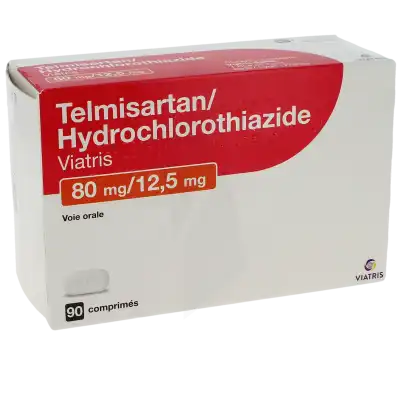 Telmisartan/hydrochlorothiazide Viatris 80 Mg/12,5 Mg, Comprimé à CHAMPAGNOLE