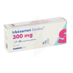Irbesartan Sandoz 300 Mg, Comprimé Pelliculé