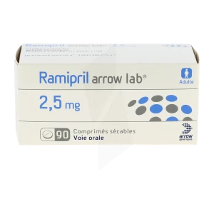 Ramipril Arrow Lab 2,5 Mg, Comprimé Sécable