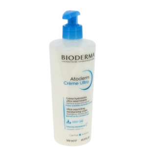 Bioderma Atoderm Crème Ultra Parfumée Nourrissante Hydratante Peau Sèche 500ml
