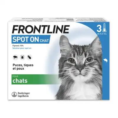 Frontline Solution Pour Spot-on Chat 3pipette/0,5ml à LORMONT